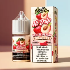 Hi-Drip Salts Fehér Őszibarack Eper Nikotinsó 30ml