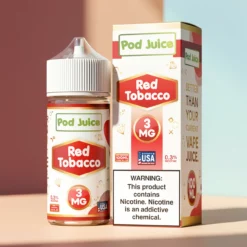 Pod Juice Red Tobacco - Dohánymentes Nikotin E-liquid 100 ml