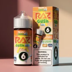 Pod Juice X Raz Tropical Gush Ice Nixodine 100ml E-Lé