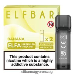 ELFBAR ELFA előretöltött hüvely (2 csomag) banán L8448R105 - Elf Bar Liquid Ár