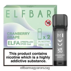 ELFBAR ELFA előretöltött hüvely (2 csomag) áfonyás szőlő L8448R127 - Elf Bar Vape Magyarország