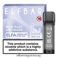 ELFBAR ELFA előretöltött hüvely (2 csomag) kék razz limonádé L8448R119 - Elf Bar Magyarország