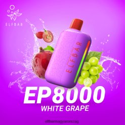 ELFBAR EP8000 eldobható vape fehér szőlő L8448R314 - Elf Bar Rendelés Olcsón