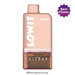 ELFBAR LOWIT 5500 előretöltött podkészlet barackhüvely + barna elem L8448R373 - Elf Bár Ízek
