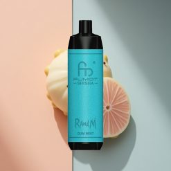 RandM Fumot Shisha 10000 Puffs Bájos Menta LED 850mAh 0.5% nikotin