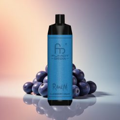 RandM Fumot Shisha 10000 Puffs Borostyánkék Szőlő 18ml 850mAh 0.5% nikotin