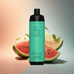 RandM Fumot Shisha 10000 Puffs Görögdinnye Mézcitrom Menta 18ml 850mAh 0.5% nikotin
