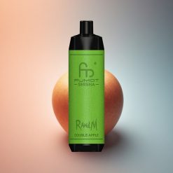 RandM Fumot Shisha 10000 Puffs Kettős Alma 18ml e-liquid 850 mAh 0.5% nikotin