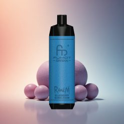 RandM Fumot Shisha 10000 Puffs Áfonya Rágógumi Mesh Coil 0.6ohm 18ml Nicotine 0.5%