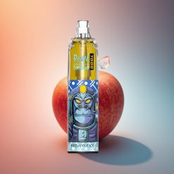 RandM Fumot Tornado 7000 Puffs Piros Alma Jég 850 mAh Mesh Tekercs