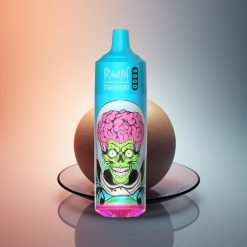 RandM Fumot Tornado 9000 Puffs Fekete Sárkány Jég 850 mAh Mesh 18 mL