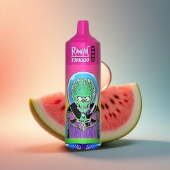 RandM Fumot Tornado 9000 Puffs Görögdinnye Buborék Rágó 850 mAh 18 mL Mesh