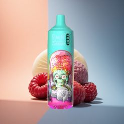 RandM Fumot Tornado 9000 Puffs Kék Savanyú Málna 850 mAh 18 mL Hálós Coil