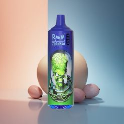 RandM Fumot Tornado 9000 Puffs Kék Úr 850 mAh Mesh Tekercs RGB Kijelzős