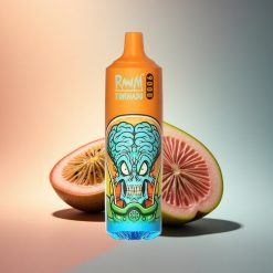 RandM Fumot Tornado 9000 Puffs Kivi Márkuja Guava 850 mAh 18 mL Mesh Coil