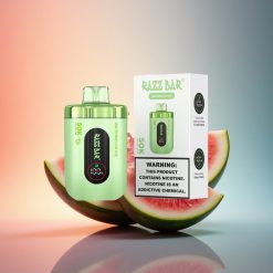 Razz Bar 50K Puffs Görögdinnye Jég 1.0 Ohm Mesh mAh 650 2% nikotin