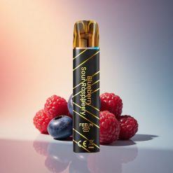 JNR Black&Golden 600+200 Áfonya Savanyú Málna 550mAh 2ml Nikotin 2%