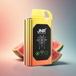 JNR Shisha Hookah Box 20500 Gödörgő Dinnye Eper Buborékrágó HD Kijelző 1000mAh 25ml Kettős Hálótekercs Type-C Gyorstöltés 5% Nikotin